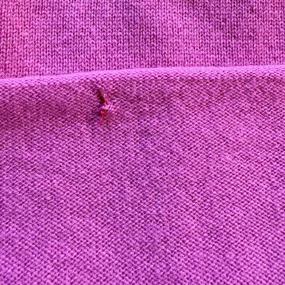 Lisa Todd Pucker Up Lip Graphic Wool Cashmere Sweater Pink Size L🧡 - Picture 11 of 12